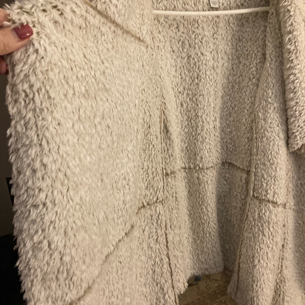 Beautiful suede like, lined coat from Boston Proper. Size Large. - Picture 4 of 5